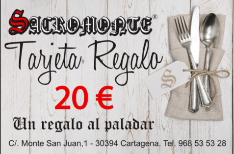 tarjeta regalo sacromonte 20€