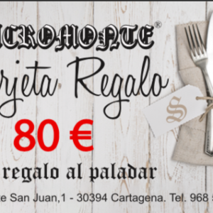 tarjeta regalo sacromonte 80€