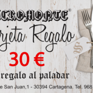 tarjeta regalo sacromonte 30€